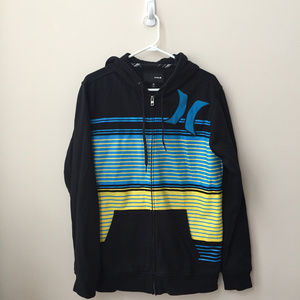 Hurley Blue and Black Hoodie Size M